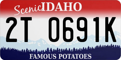 ID license plate 2T0691K