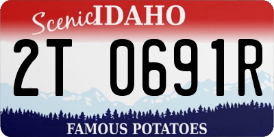 ID license plate 2T0691R