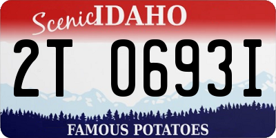 ID license plate 2T0693I