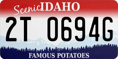 ID license plate 2T0694G