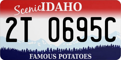 ID license plate 2T0695C