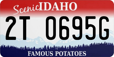 ID license plate 2T0695G