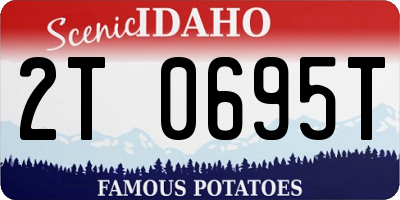 ID license plate 2T0695T