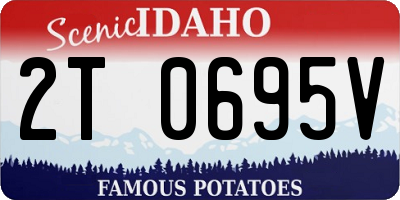 ID license plate 2T0695V
