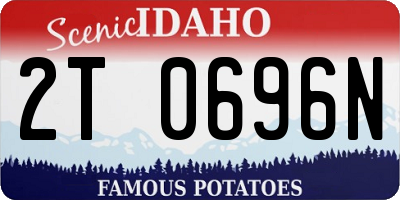 ID license plate 2T0696N
