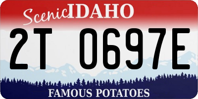 ID license plate 2T0697E