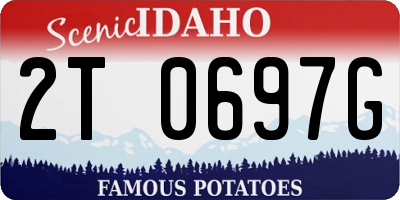 ID license plate 2T0697G