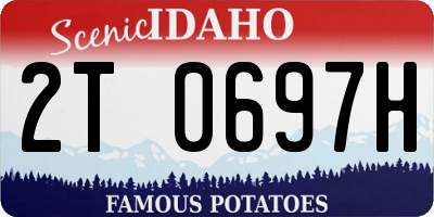 ID license plate 2T0697H