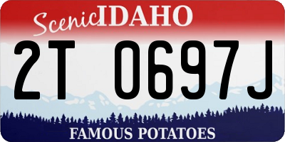 ID license plate 2T0697J