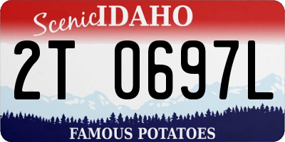 ID license plate 2T0697L