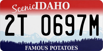 ID license plate 2T0697M