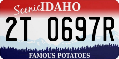ID license plate 2T0697R