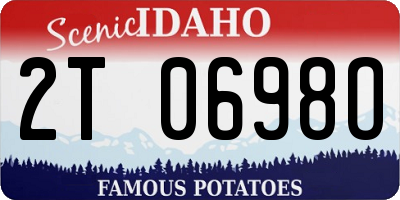 ID license plate 2T0698O