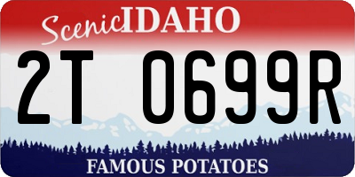 ID license plate 2T0699R