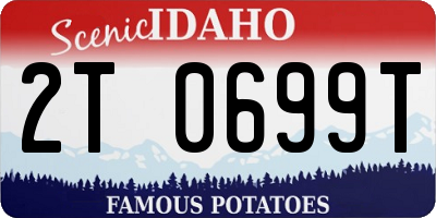 ID license plate 2T0699T