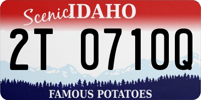 ID license plate 2T0710Q