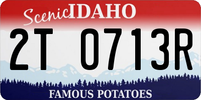 ID license plate 2T0713R