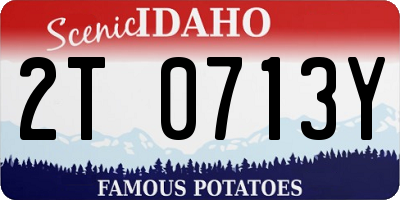 ID license plate 2T0713Y