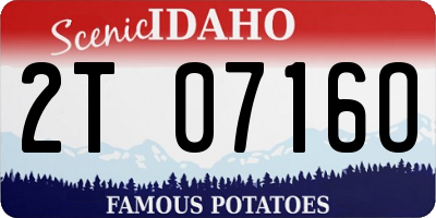 ID license plate 2T0716O
