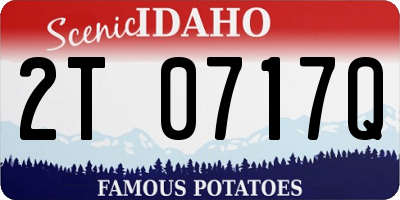 ID license plate 2T0717Q