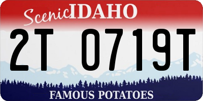 ID license plate 2T0719T
