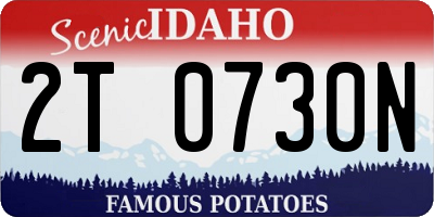 ID license plate 2T0730N