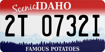 ID license plate 2T0732I