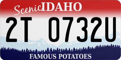ID license plate 2T0732U