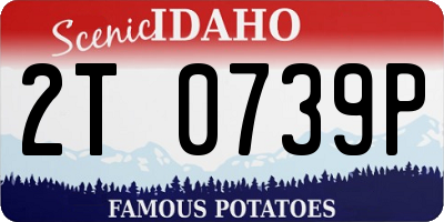 ID license plate 2T0739P