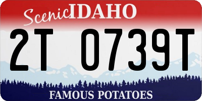 ID license plate 2T0739T