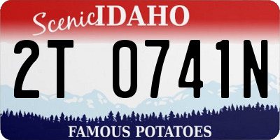 ID license plate 2T0741N