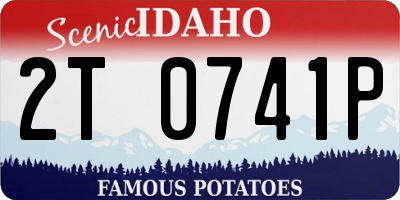 ID license plate 2T0741P