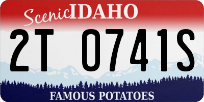 ID license plate 2T0741S