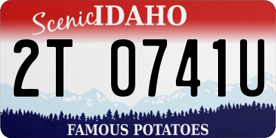 ID license plate 2T0741U