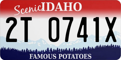 ID license plate 2T0741X