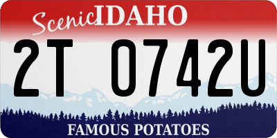 ID license plate 2T0742U