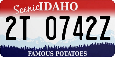 ID license plate 2T0742Z