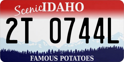 ID license plate 2T0744L