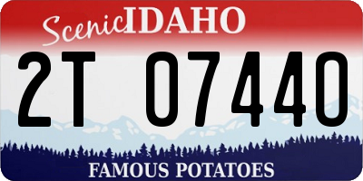 ID license plate 2T0744O