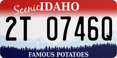 ID license plate 2T0746Q