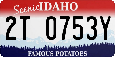 ID license plate 2T0753Y