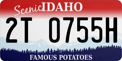 ID license plate 2T0755H