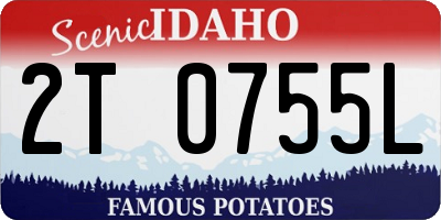 ID license plate 2T0755L