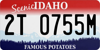 ID license plate 2T0755M