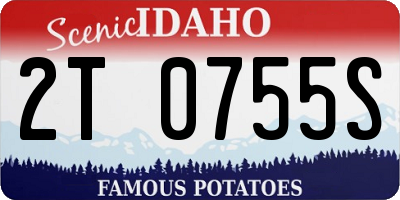 ID license plate 2T0755S