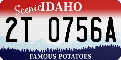 ID license plate 2T0756A