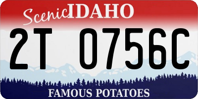 ID license plate 2T0756C