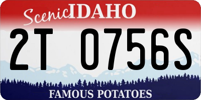 ID license plate 2T0756S