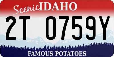 ID license plate 2T0759Y