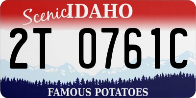 ID license plate 2T0761C